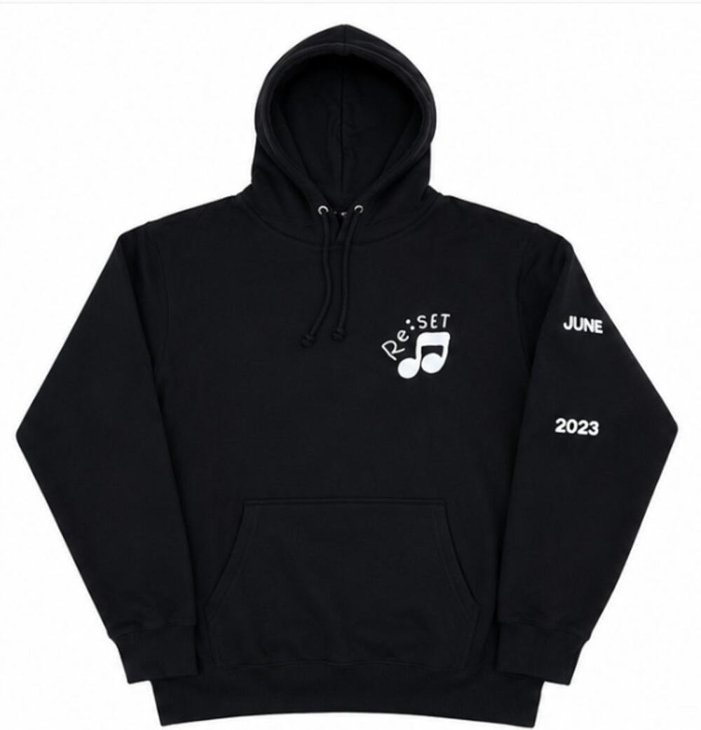 Re::SET Concert Experience Hoodie June 2023 Black Graphic Pullover Men's NWOT